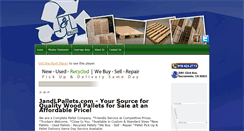 Desktop Screenshot of jandlpallets.com