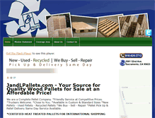 Tablet Screenshot of jandlpallets.com